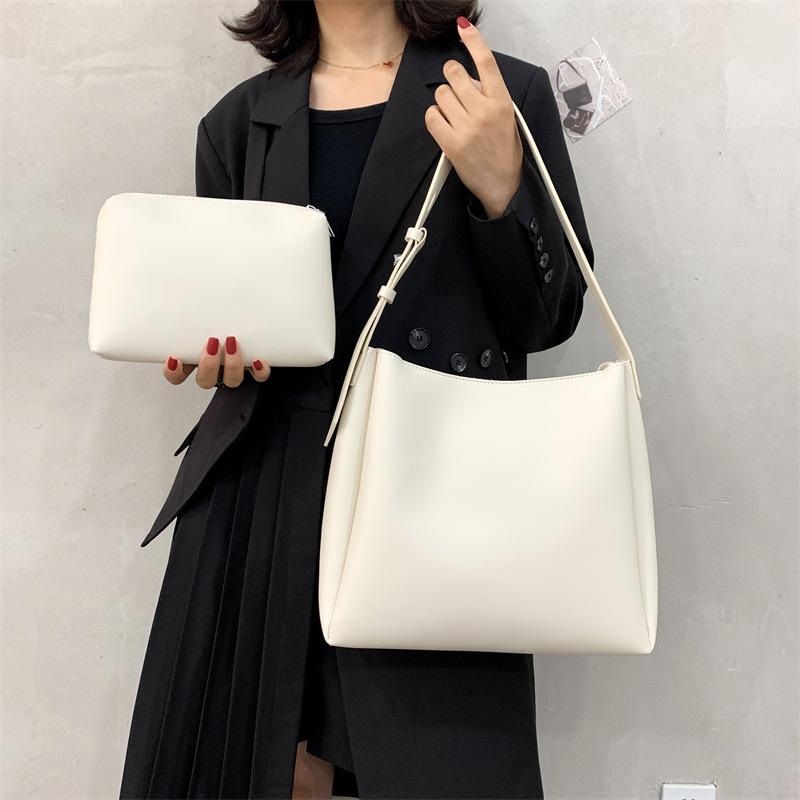 One-shoulder Diagonal Large Bag Casual Women Bag Mother and Child Tote Bag Large-capacity Simple Bucket Womens Bag