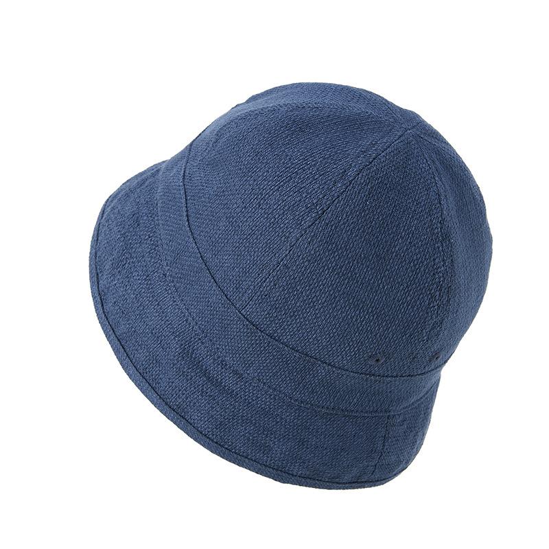 Sombrero de pescador de lino y algodón para mujer, diseño retro sencillo, de lujo, con ala corta, transpirable, para viajes, senderismo y deportes.