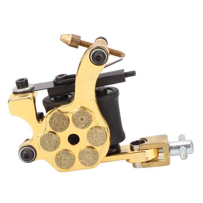 Coil Tattoo Machine Salon Electroplating Zinc Alloy Frame 10 Wraps Coil Liner Shader Tattoo Machine
