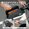 ROCKBROS Top Tube Bag for Bicycles and Road Bikes, Waterproof, Stable, Easy To Install, Slim, Magnetic Closure, Compact, and Organizes Small Items
