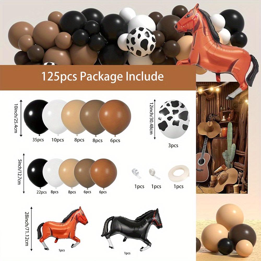 

125pcs Horse Balloon Arch Set for Birthday, Anniversary and Party Decoration - Indoor/outdoor Use Balloon Decoration Set Other