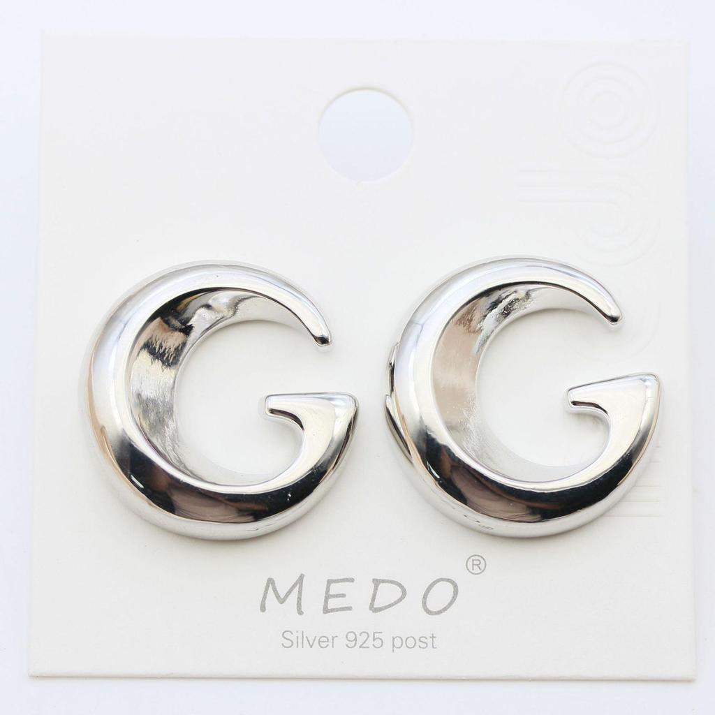 Prehnane luxusné náušnice v štýle influenceriek s veľkým dizajnom 'G'