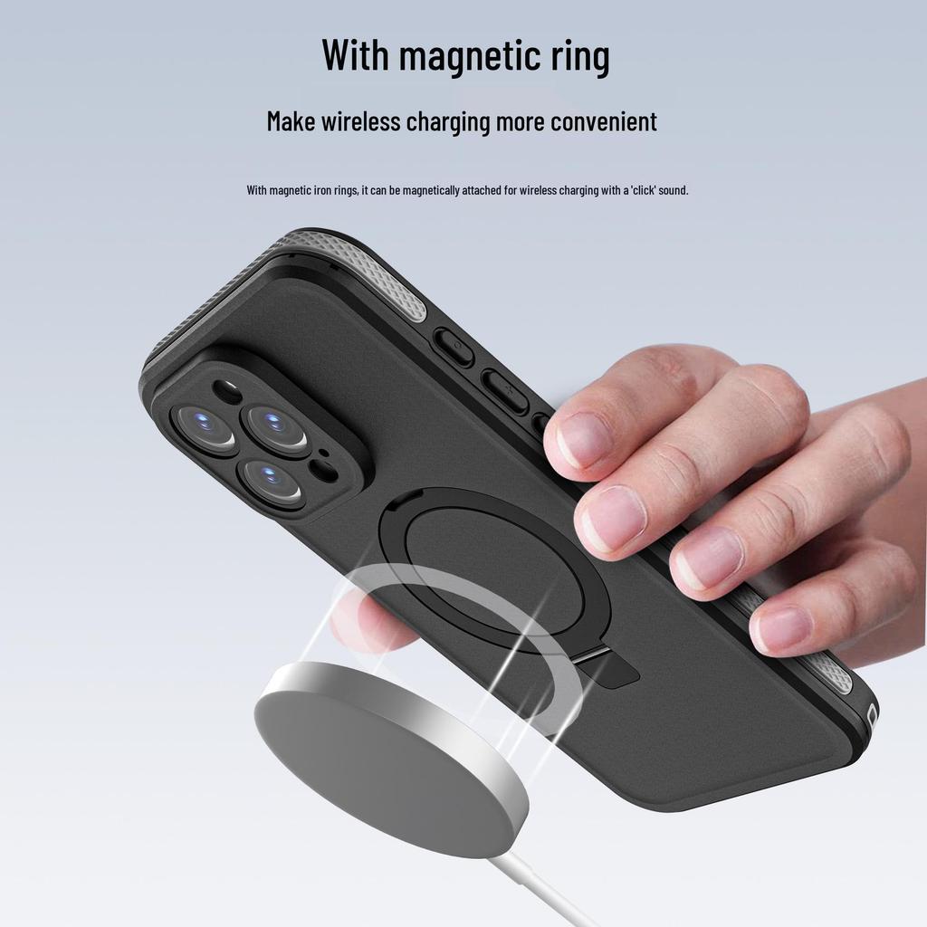 TB Series iPhone 16 Waterproof Case with Magnetic Stand and Drop Protection