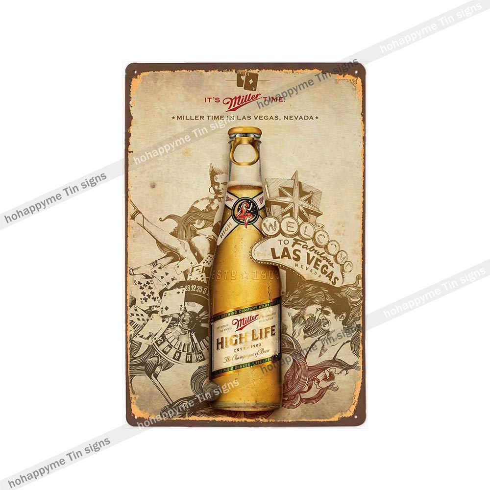 Home Decor Vintage Metal Poster Alcohol Brewing Beer Plates Decorative Bar Pub Club Wall Tin Painting Retro Plaque 20x30cm