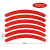 5/20pcs Car Wheel Hub Reflective Sticker Tire Rim Reflective Strips Luminous Sticker for Night Driving Car-Styling Accessories