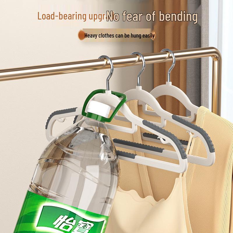 Non-Slip Thickened Plastic Hangers: Anti-Shoulder Bumps, No Marks, Ideal for Drying Clothes