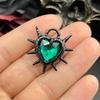 5pcs 30*29mm Goth Spiky Burning Heart Pendant Punk Thorn Heart Charms for Y2K Grunge DIY Jewelry Making Jewelry Craft Findings