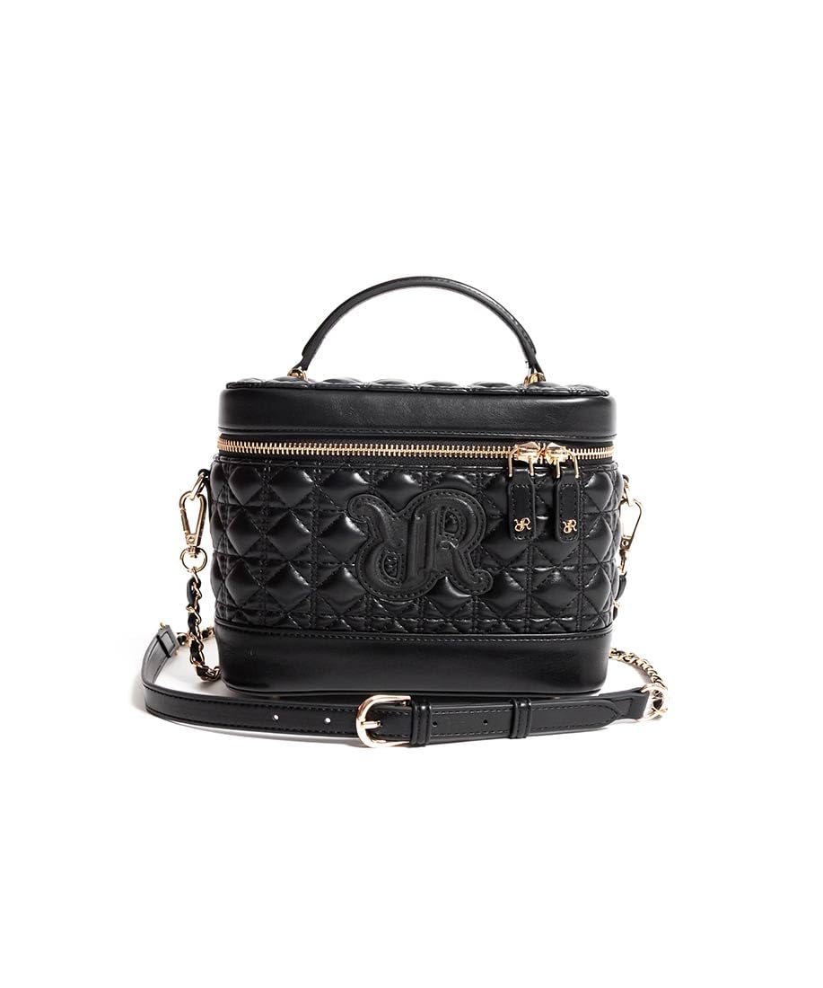 

Randa Monogram Logo Quilted Vanity Black 2-Way Bag, Women s, чёрный
