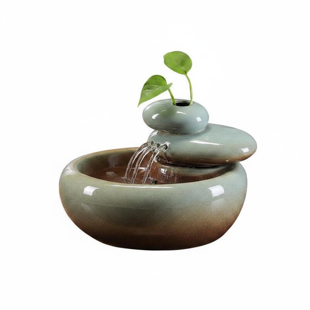 Stone Waterfall Gift Idea Rock Soothing Sound Cascading Water Feature