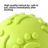 Pet Toy Footprint Ball 6cm, Dog's Durable Teething Sound Footprint Ball Toy