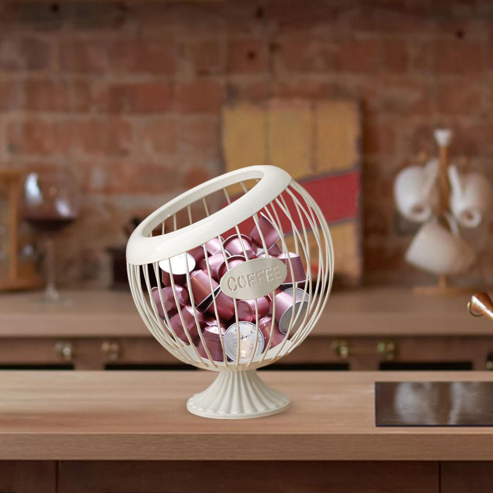 Coffee Pod Basket Large Capacity Modern Coffee Pod Storage Organizer Coffee белый 3660₽