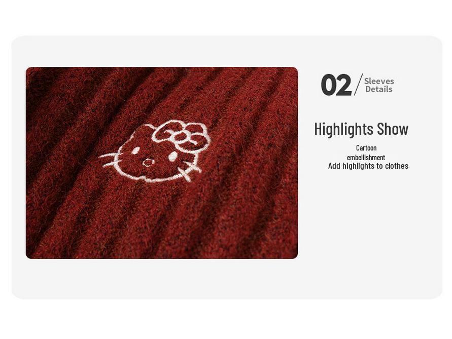2025 New Korean Style Cartoon Knit Cardigan for Girls - Fashionable Spring & Autumn Outerwear