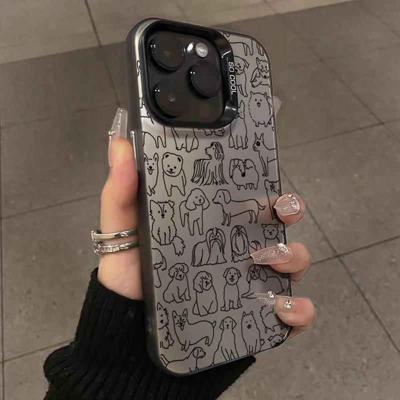 Case For  Redmi Note 13 12 11 Pro Plus 5G 12S 11S 11 10S Redmi 13 12C 13C Luxury Funny Graffiti Dogs Shockproof Cover