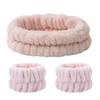 Fascia per Lavaggio Viso, Elastico per Lavaggio Viso, Fascia per Capelli da Donna, Peluche Monocolore, Fascia per Capelli da Casa per Trucco, Elastico per Capelli