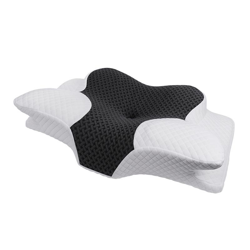 Memory Foam Cervical Pillow 2 in 1 Ergonomic Contour Orthopedic Pillow Neck Pain Contoured Support Pain Relief Sleeping Pillow