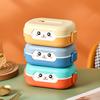Portable Hermetic Lunch Box 2 Grids Children School Student Bento Box Food Vegetables Containers Leakproof Sealed Lunch Boxes