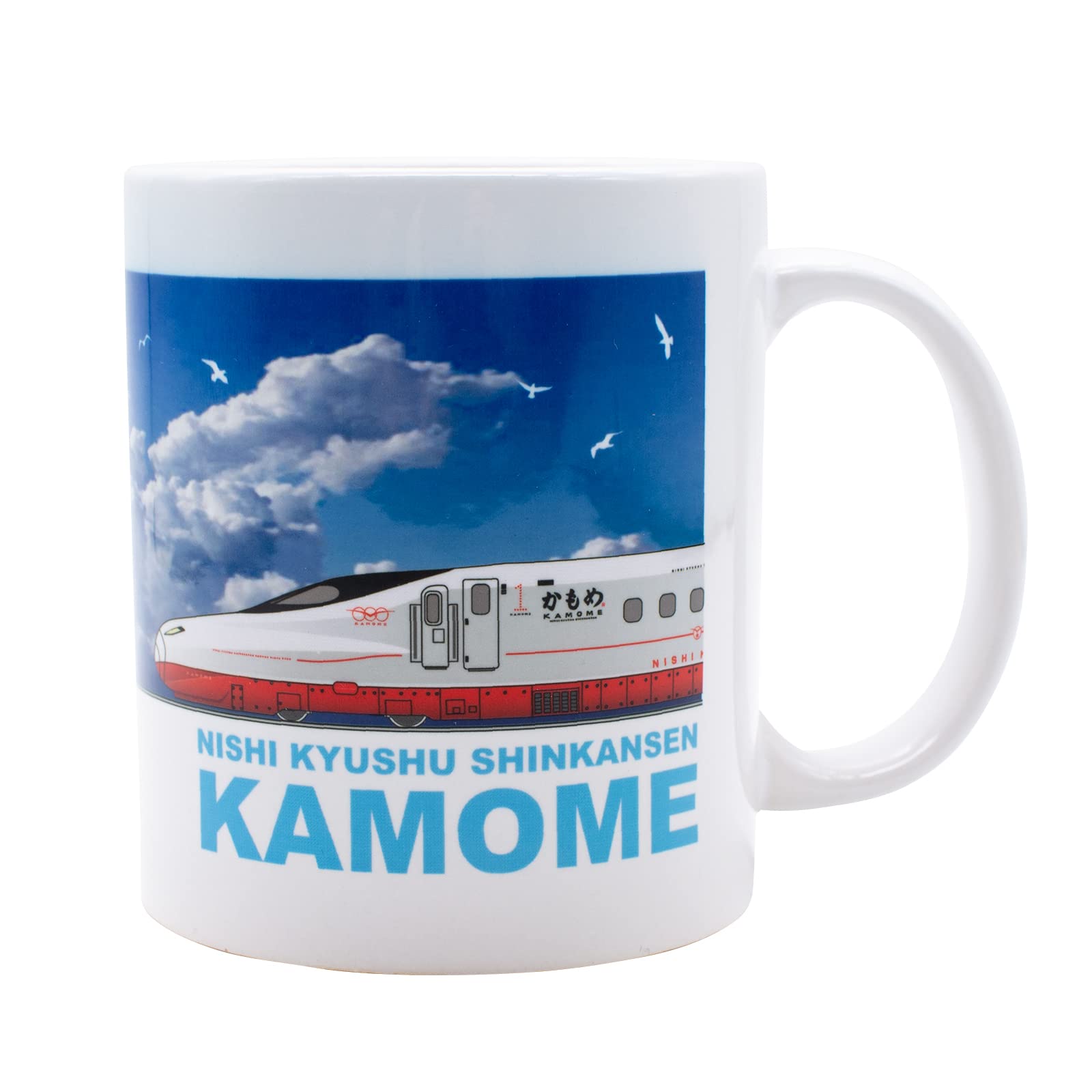 

Daiwa Toy Nishikyushu Shinkansen N700S Made in White Mug, approx. 280ml, Kamome, Japan, 555128, белый