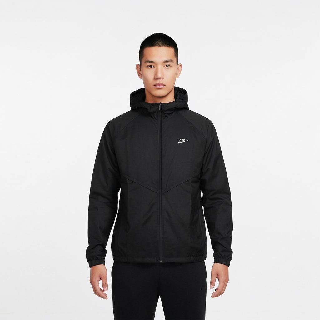 Nike Swoosh Outdoor Sports Hooded Zip Long Sleeve Jacket Men Jackets IO9628-010