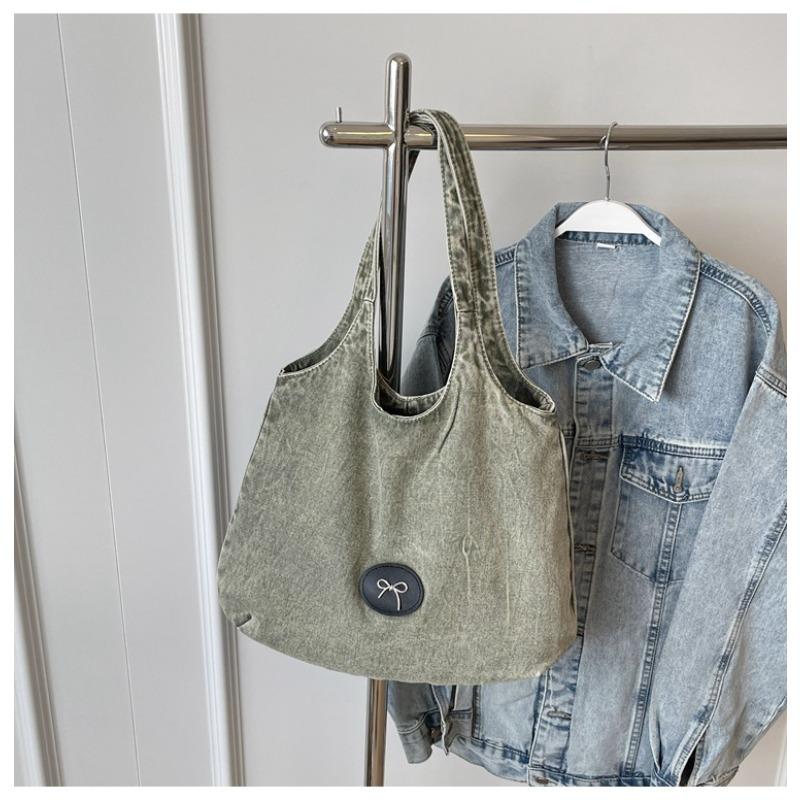 Casual and Versatile Denim Handbag for Women, 2025 New Fashionable and Stylish Large Handbag