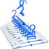 Nikko Humming 10-Row Sliding Laundry Hanger, Blue, 41cm Wide X 5cm Deep X 44cm High, F-13
