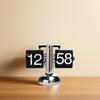 Zegar Klapkowy Fajne Zegary Biurkowy Przewracana Strona Mechaniczny Zasilany Baterią Plastikowy Cyfrowy odliczający