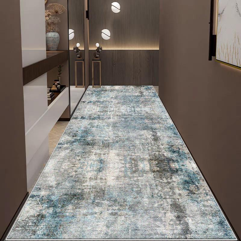 Moderner Flurläufer Teppich für Flur Wohnzimmer Dekoration Heim Gang Bodenmatten Luxus Eingangsbereich Dekor Bereich Langer Streifen Teppich