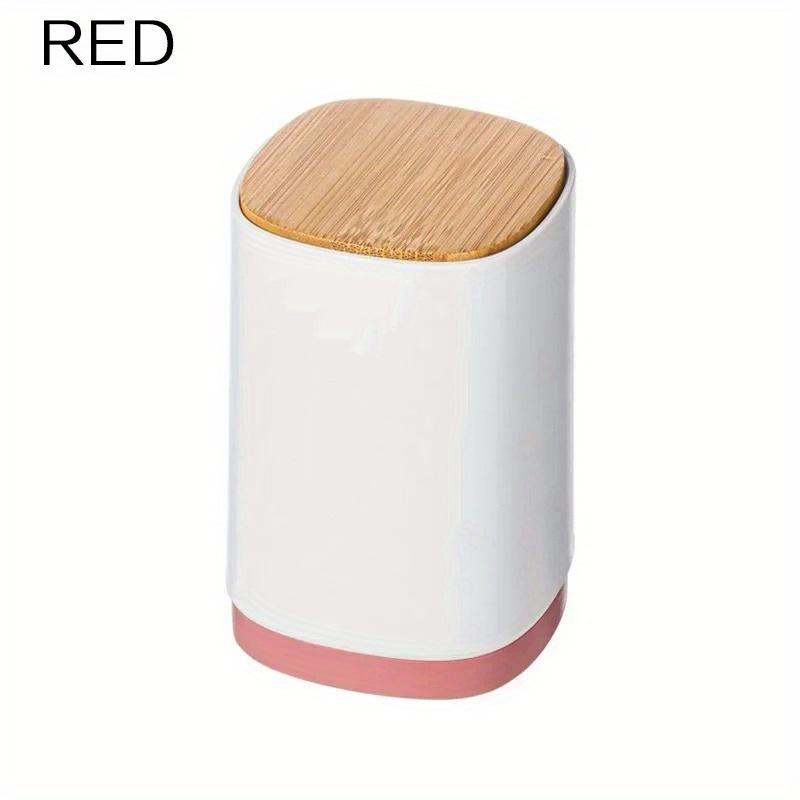

Toothpick Box Semi-automatic Toothpick Holder Home Personalized Creative Cotton Swab Toothpick Box Storage Box красный