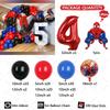 149pcs Kids Birthday Red Blue Balloons Garland Arch Kit For Party Decors Age 1-9 Spiderman 3D Marvel Foil Balloons Air Globos