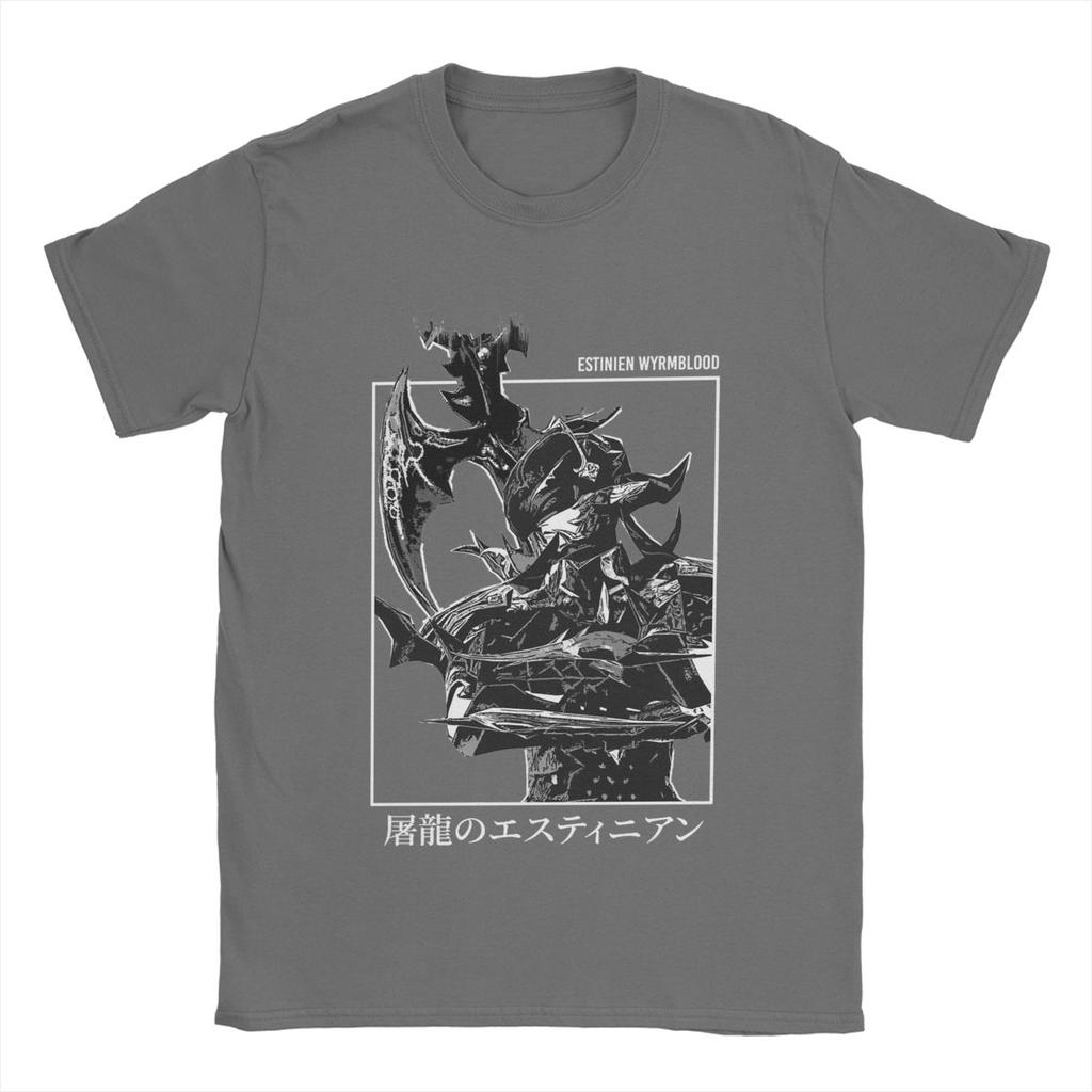 Men women Final Fantasy FFXIV Estinien Varlineau Wyrmblood Heavensward T Shirts Cotton Tops Amazing O Neck Tees Summer TShirt