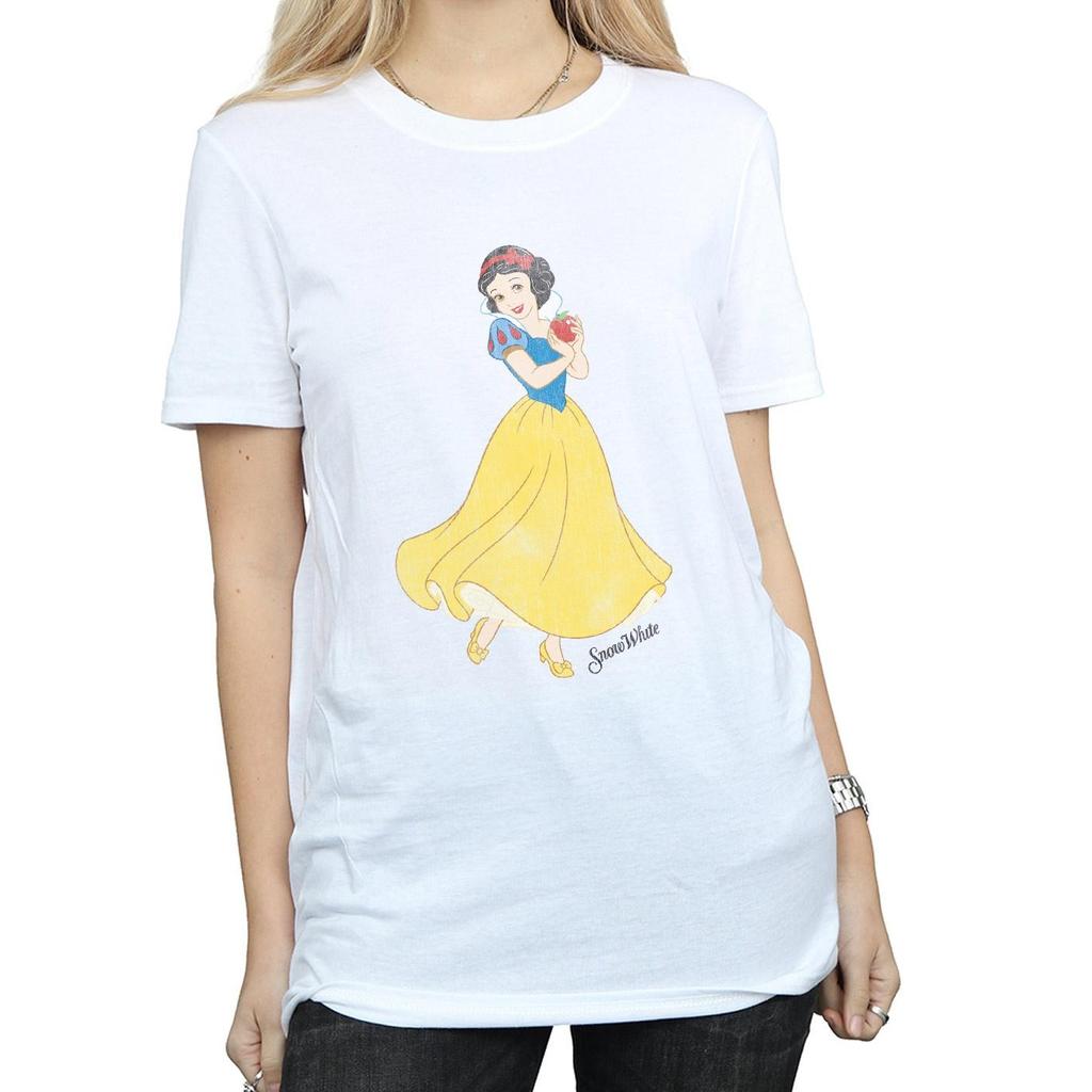 Snow White And The Seven Dwarfs Womens/Ladies Cotton Boyfriend T-Shirt