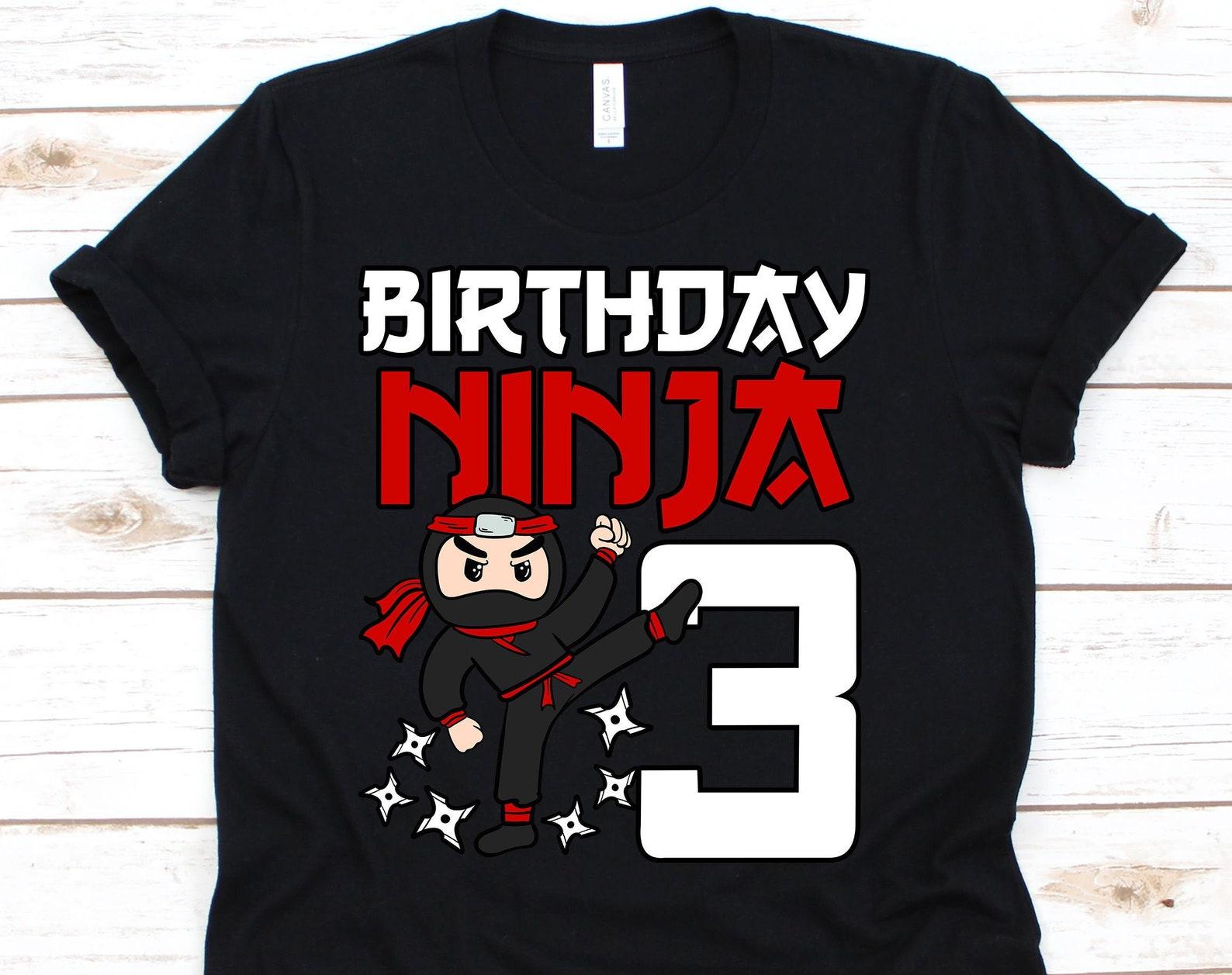 Birthday Ninja Shirt, 3rd Birthday Shirt, 3rd Birthday, Birthday Shirt, Birthday Gift, Birthday Ninja 3 Year Old, Ninja Birthday Shirt, S