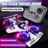 Remote Control Drone Toy 2-in-1 Land Air Mini Airplane Car Toy Kids Adults Beginner 2.4Ghz RC Stunt Aircraft High Speed Drift Car Toy