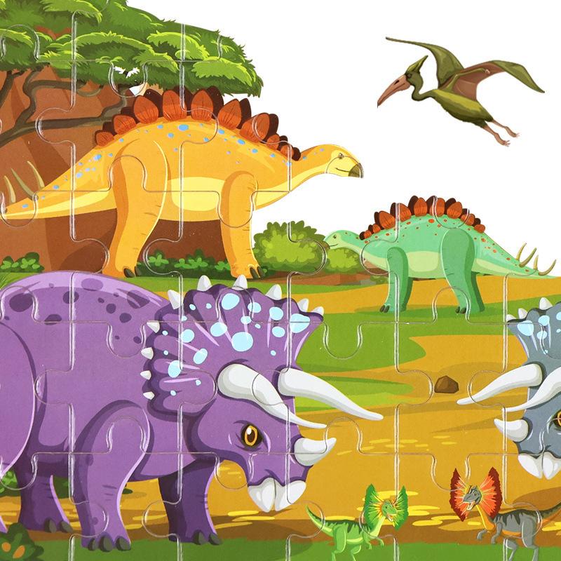 Wooden 60 Pieces Puzzle Children Animal Cartoon Fairy Tale Plane Puzzle Baby Early Education Puzzle Building Block Toy