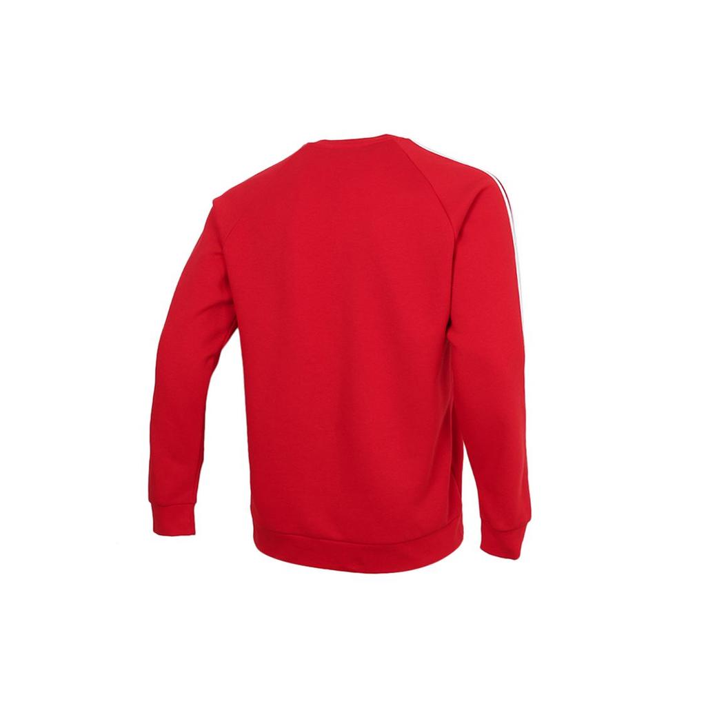 Adidas Originals Trefoil 3-Stripes Crew Neck Sweatshirt Men Tops Red GN3484
