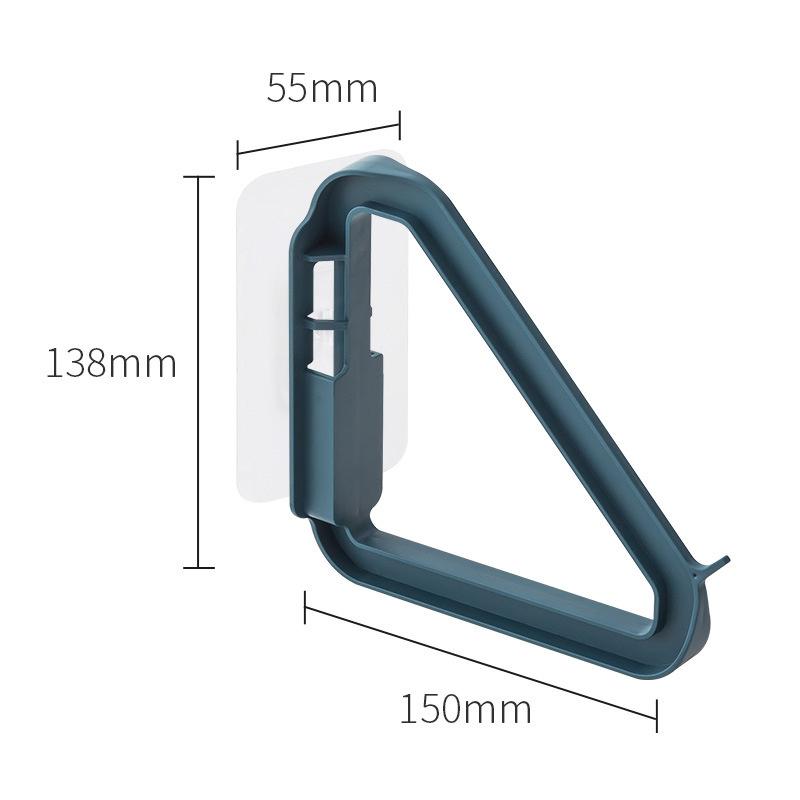 

Треугольное устройство для хранения вешалок для одежды, не требующее пробивки, бытовая сушилка для одежды, балконная стойка, настольная стойка для хранения, экономящая место синий