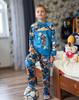 Boys’ Pajama Set – Warm Fleece Lining, Snap Top, Printed Design, Demi-season, 6077-024-33-4 HC