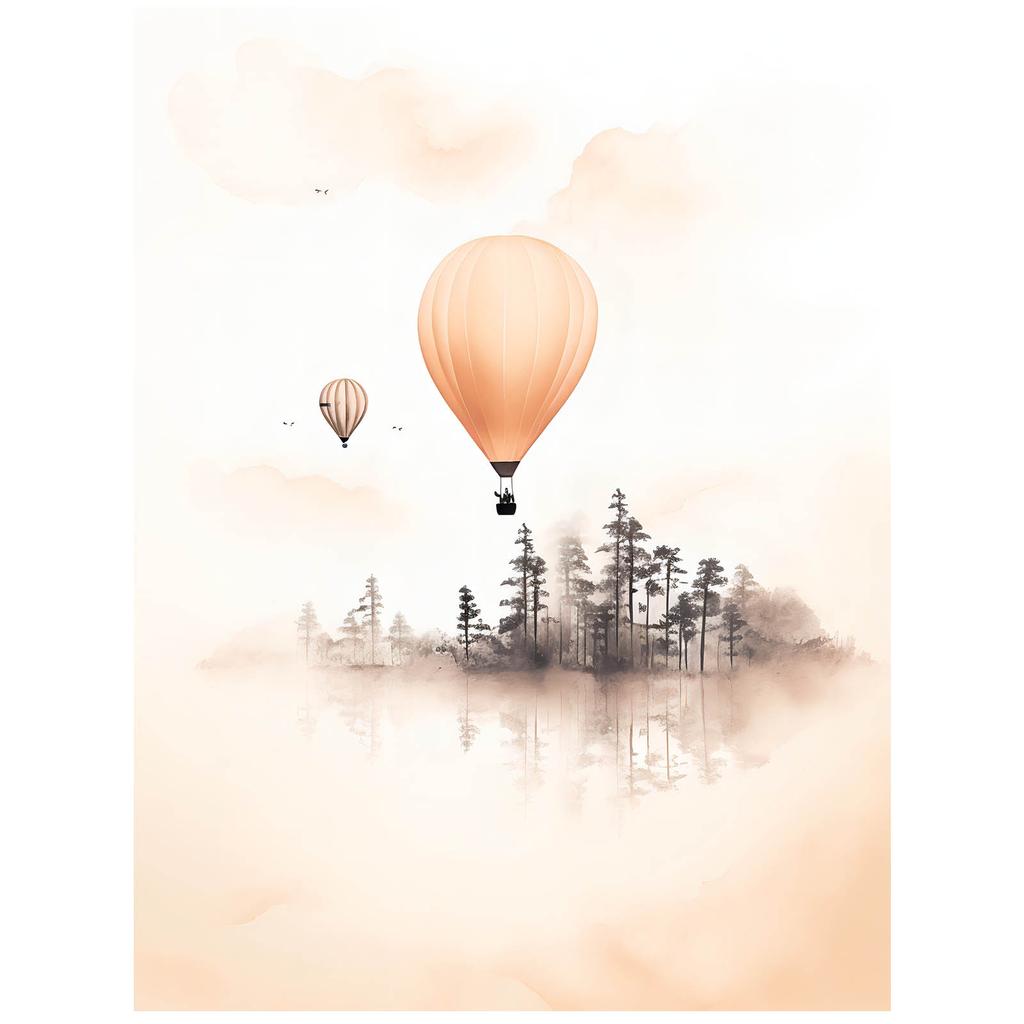 Fairytale Flight Fairytale Flight, 30X40 Cm, Gold Aluminum Frame, 230 Gsm Matte Paper