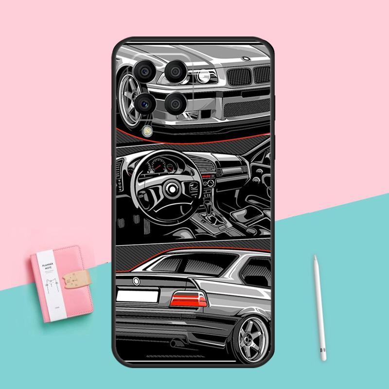 Japan JDM Sport Car For Samsung Galaxy M52 M32 M06 M16 M13 M14 M33 M12 M31 M55 M15 M11 M21 M35 M53 M34 M54 Case