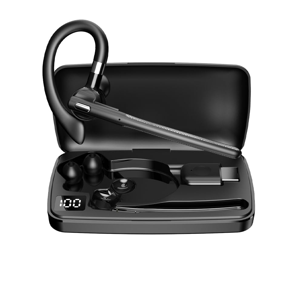 

SLuB Bluetooth Headset, Bluetooth 5.4, In-Ear, Single Ear, Wireless, for Left or Right Ear, HiFi Sound Quality, Noise Cancelling, LED Display,