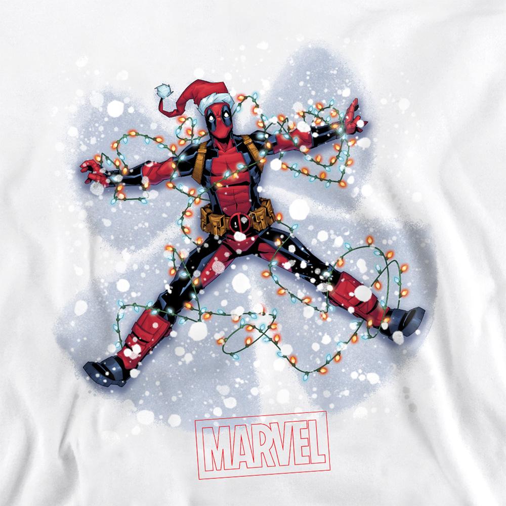 Deadpool Unisex Adult Deadpool Snow Angels Christmas Sweatshirt