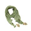 Triangle Scarf Scarf Female Personality Design Small Leaf Pendant Scarf Curved Edge Headscarf Headband Hair Tie Silk Scarf Waist