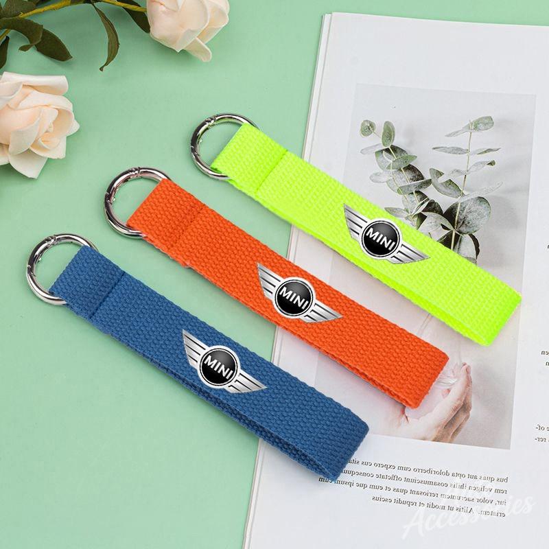 Car Keychain Pendant Automobile Logo Keyring Anti-loss For BMW MINI Cooper One JCW F54 F55 F56 F57 F60 R50 R52 Auto Accessories