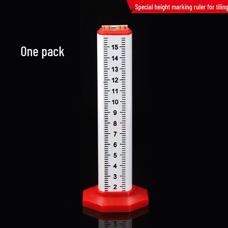 Double-Sided Leveling Contour Ruler for Tiling and Height Positioning