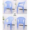 Durable Plastic Armchair with Thickened Backrest – Versatile for Home, Outdoor, Dining, or Beach