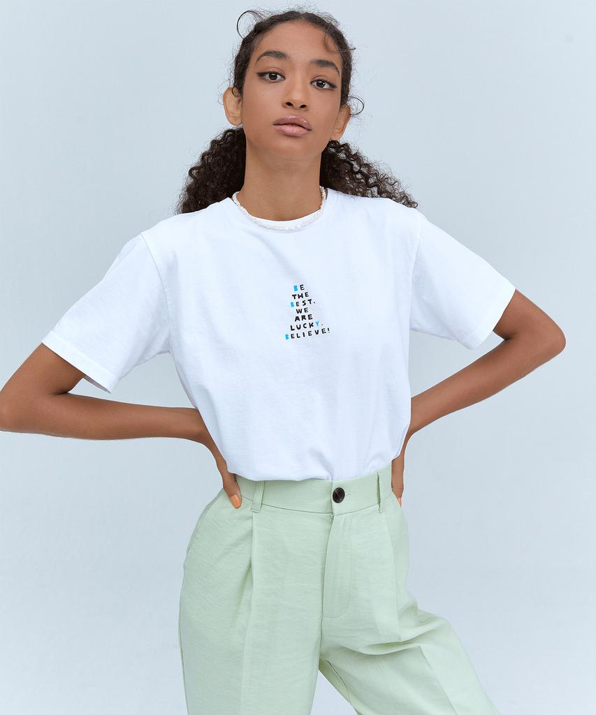 Bibiwaibi (Unisex) Old Boy Oversized T-Shirt (White)