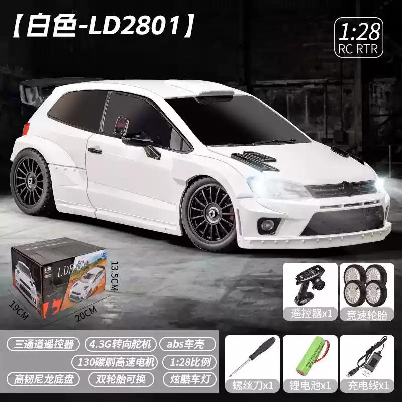 New Ld2802 Ld2803 Ld2804 Ld2801 1/28 4Wd Rc Drift Car Proportional Steering Led Headlights 2.4G Toys For Kids