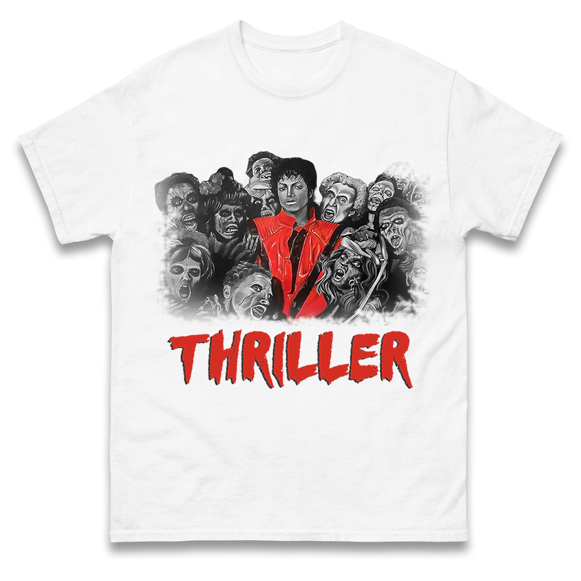Michael Jackson Thriller Halloween Mens T Shirt Womens Tops Tees 3XL