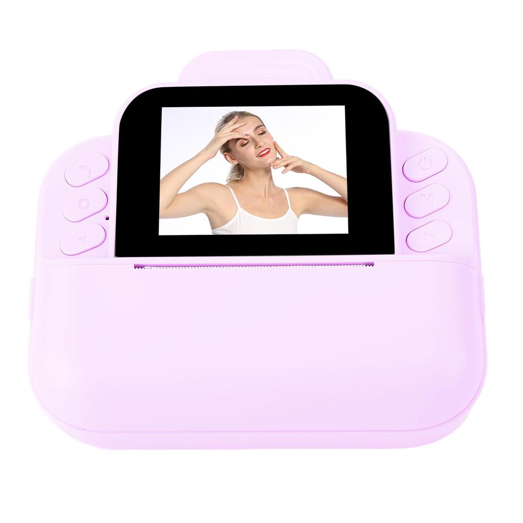 Instant Print Camera 1080P 2.4 Inch Screen Thermal Printing Time Lapse Multiple Filters Travel Instant Camera Toy for