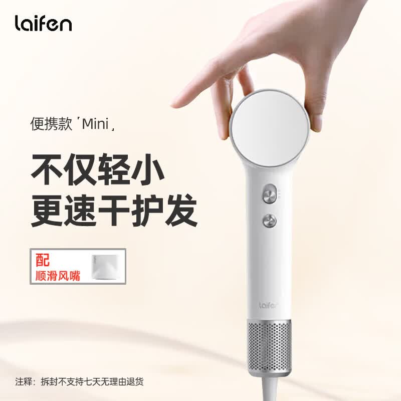 Laifen Mini High-Speed Negative Ion Hair Dryer CN plug (adapter included)