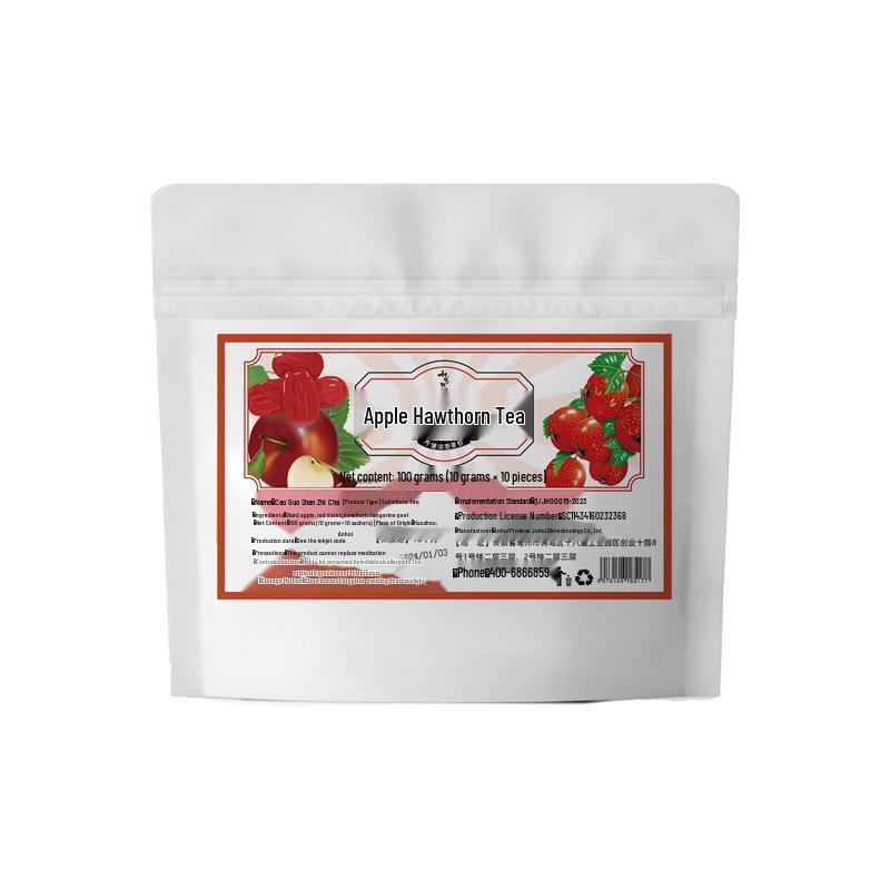 Apple & Hawthorn Tea with Dried Tangerine Peel and Red Dates - Health-Preserving Brewed Drink, Individually Packaged